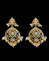 DNS221 Gold-Plated Necklace with Earrings & Tikka ( READY TO SHIP )