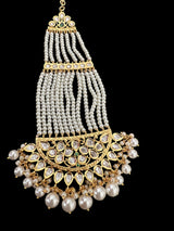 DJHR148 Gold plated high quality Polki jhoomar - Green ( READY TO SHIP )