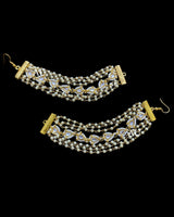 Kundan and pearl ear supports ( READY TO SHIP )