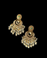 ERS1 Hoor Chandbali earrings in pearls ( READY TO SHIP )