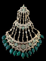 DJHR123 ANAITA Jhoomar in emerald  ( READY TO SHIP )