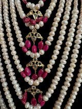 INSIA BRIDAL SET IN RUBY  ( READY TO SHIP  )