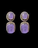 DNS231 Purple doublet necklace set ( READY TO SHIP )