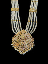 DLN107 Roosa Punjabi rani haar in pearls ( READY TO SHIP )