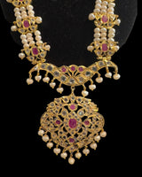 LN32 Kashf hyderabadi Rani haar in fresh water pearls ( READY TO SHIP )