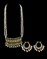 PS578 Moissanite tirmani with fresh water pearls ( READY TO SHIP )