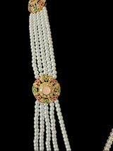 DLN125 Arshi jadau meena long Rani haar - Multicolor ( READY TO SHIP )