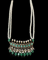 PS563 Tirmani in mint stones and beads with shell pearls ( READY TO SHIP )