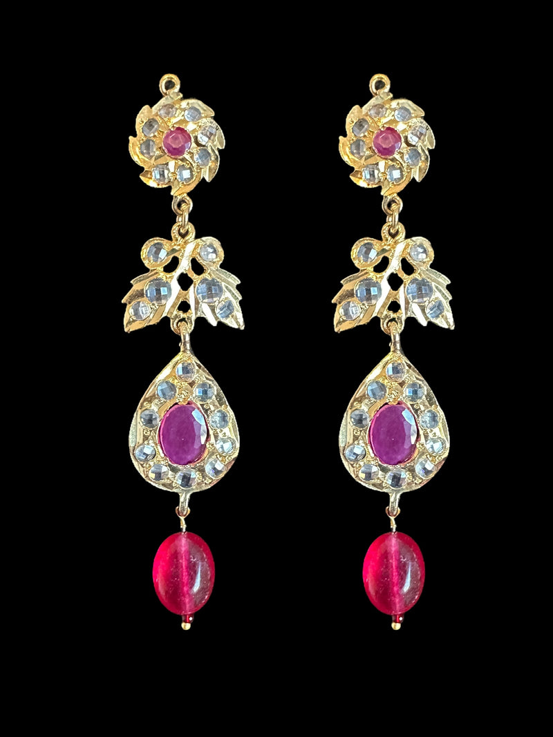 PS518 Jugni in faux ruby  beads ( READY TO SHIP)