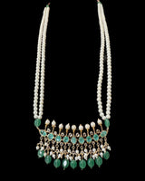 PS563 Tirmani in mint stones and beads with shell pearls ( READY TO SHIP )