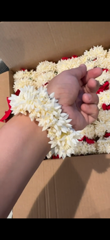 Rose and jasmine faux flower gajra ( READY TO SHIP )