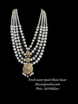 DLN71 Fresh water pearls Rani haar ( READY TO SHIP )