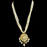 PS226 gold plated pendant set in pearls ( SHIPS IN 4 WEEKS )