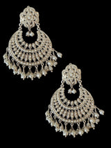 92.5 silver statement earrings in fresh water pearls ( READY TO SHIP)