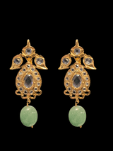 Jugni pendant set in emerald and fresh water pearls  ( READY TO SHIP )