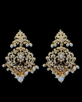C243 Gold plated jadau choker in pearls ( READY TO SHIP )