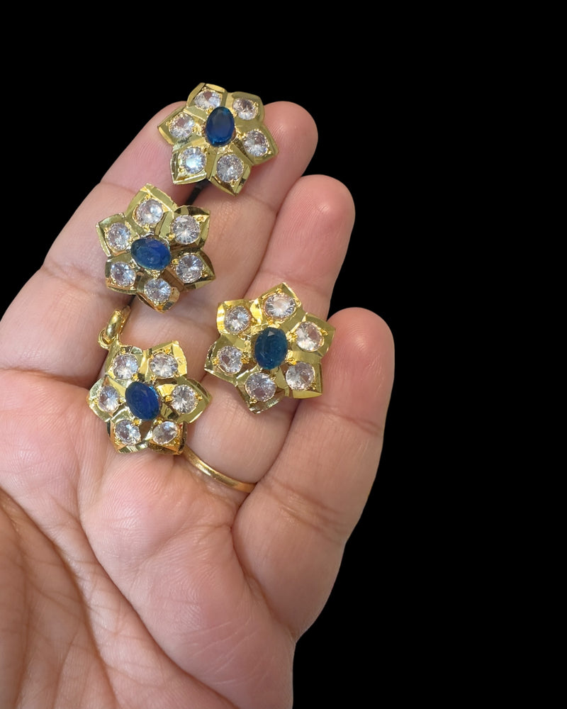 PS569 Pendant earrings and ring set ( READY TO SHIP )