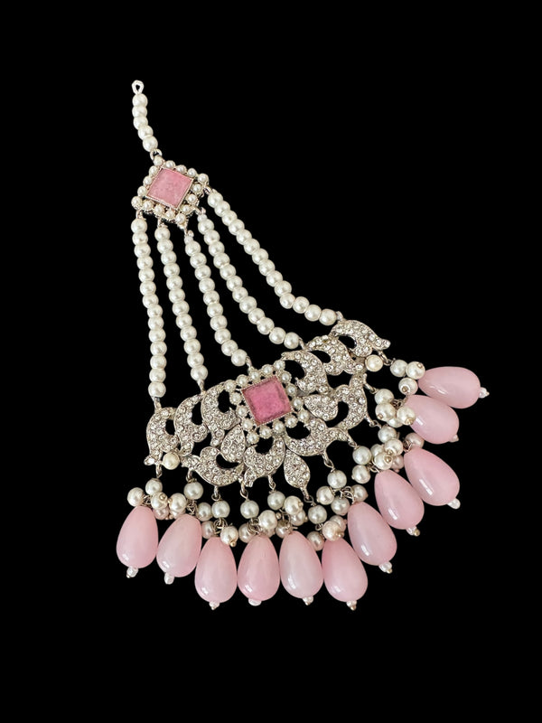 DJHR139 Anisa jhoomar in pink beads ( READY TO SHIP )