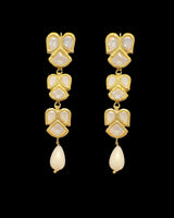 DLN142 Gold-Plated Kundan Mala Set – High-Quality CZ Stones | Single Line Elegance ( READY TO SHIP )