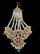 DJHR144  ASMITA jhoomar in ruby emerald  ( READY TO SHIP)