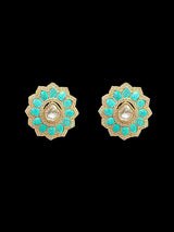 ET563 rose gold plated tops  with turquoise  ( READY TO SHIP )