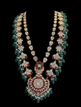 Subah long meenakari Rani haar with earrings ( READY TO SHIP )