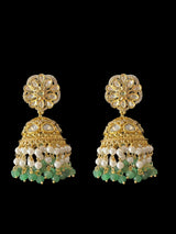 DER580 Mona polki jhumka -  ( READY TO SHIP )