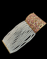 Filza Jadau Bahi / Dasti in Ruby Zircon – Traditional Bracelet ( READY TO SHIP )