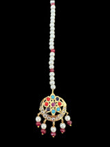 DJTK219 Gold plated small sized tika- multicolor  (READY TO SHIP)