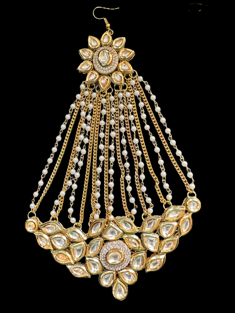 Kundan jhoomar tika ( READY TO SHIP )