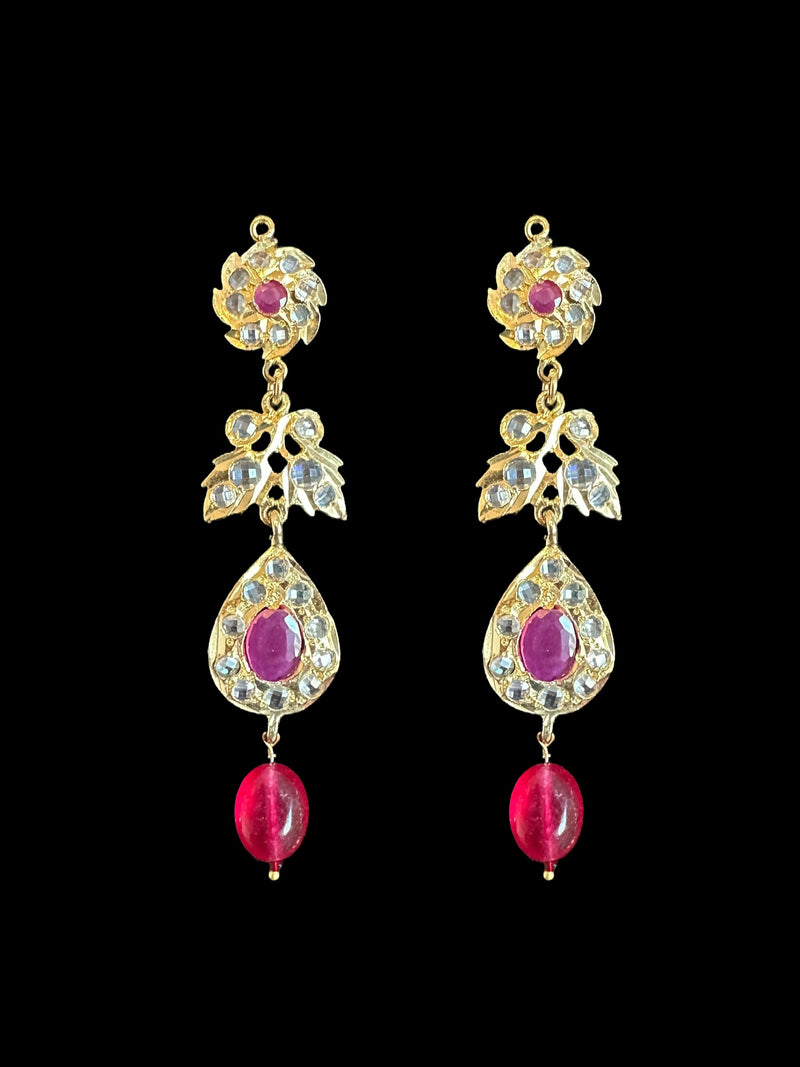 PS518 Jugni in faux ruby  beads ( READY TO SHIP)