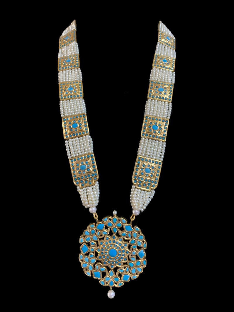 Anuja feroza long necklace , rani haar( SHIPS IN 4 WEEKS )