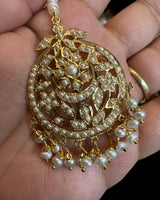 Gold-Plated Silver Tikka in Freshwater Pearls – Ready to Ship