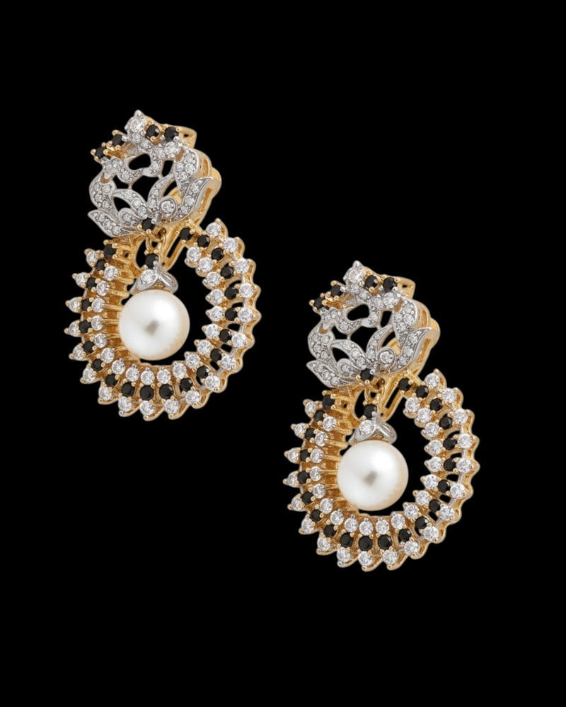 DER910 Chandbali Earrings – 4 Color Options | Lightweight & Elegant ( READY TO SHIP )