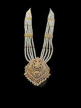 DLN107 Roosa Punjabi rani haar in pearls ( READY TO SHIP )