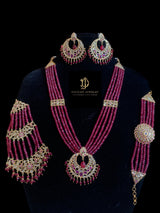 Noor bridal set in rubies (SHIPS IN 4 WEEKS )