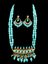 PS346 Tirmani in turquoise and ruby combination ( READY TO SHIP )