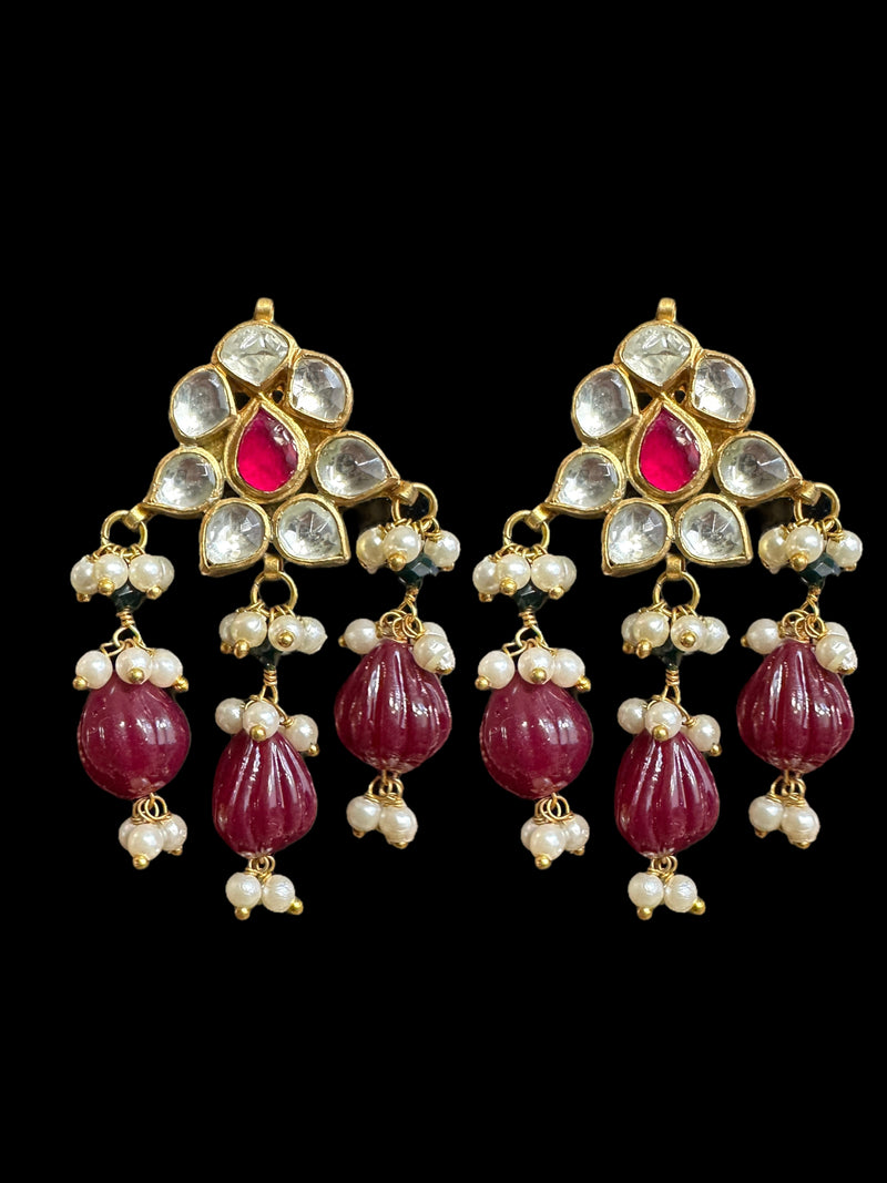 DNS138 pachi kundan necklace with earrings ( READY TO SHIP)