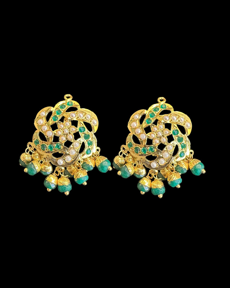 Jadau pendant - Emerald pearl   ( READY TO SHIP )