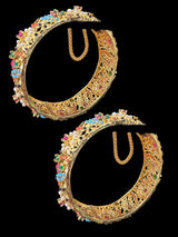 B811 Avisha Jadau bangles in Navratan ( READY TO SHIP )