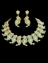 DNS166 Turquoise Mango necklace with earrings ( READY TO SHIP )