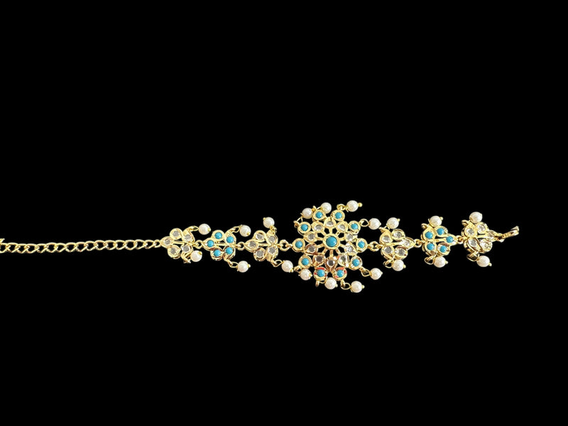 Amal hyderabadi bracelet in turquoise   ( READY TO SHIP )