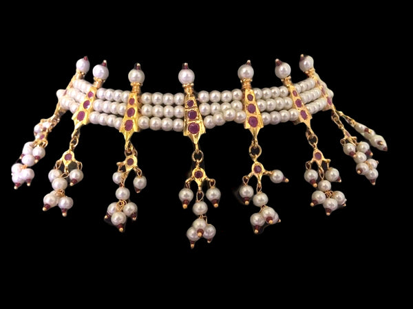 Palak  choker with earrings ( SHIPS IN 4 WEEKS )