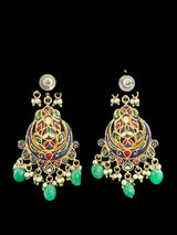 DER511 Sabya kundan Meenakari earrings ( READY TO SHIP )