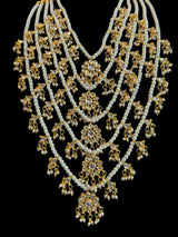 SAT110 ANSA 5 layer satlada in kundan and pearls ( READY TO SHIP )