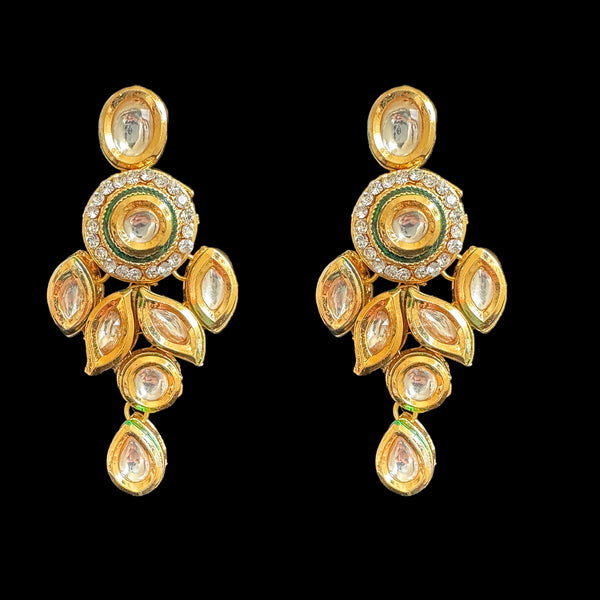 DER550 kundan earrings ( READY TO SHIP )