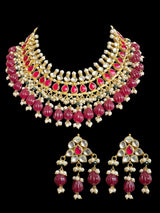 DNS138 pachi kundan necklace with earrings ( READY TO SHIP)