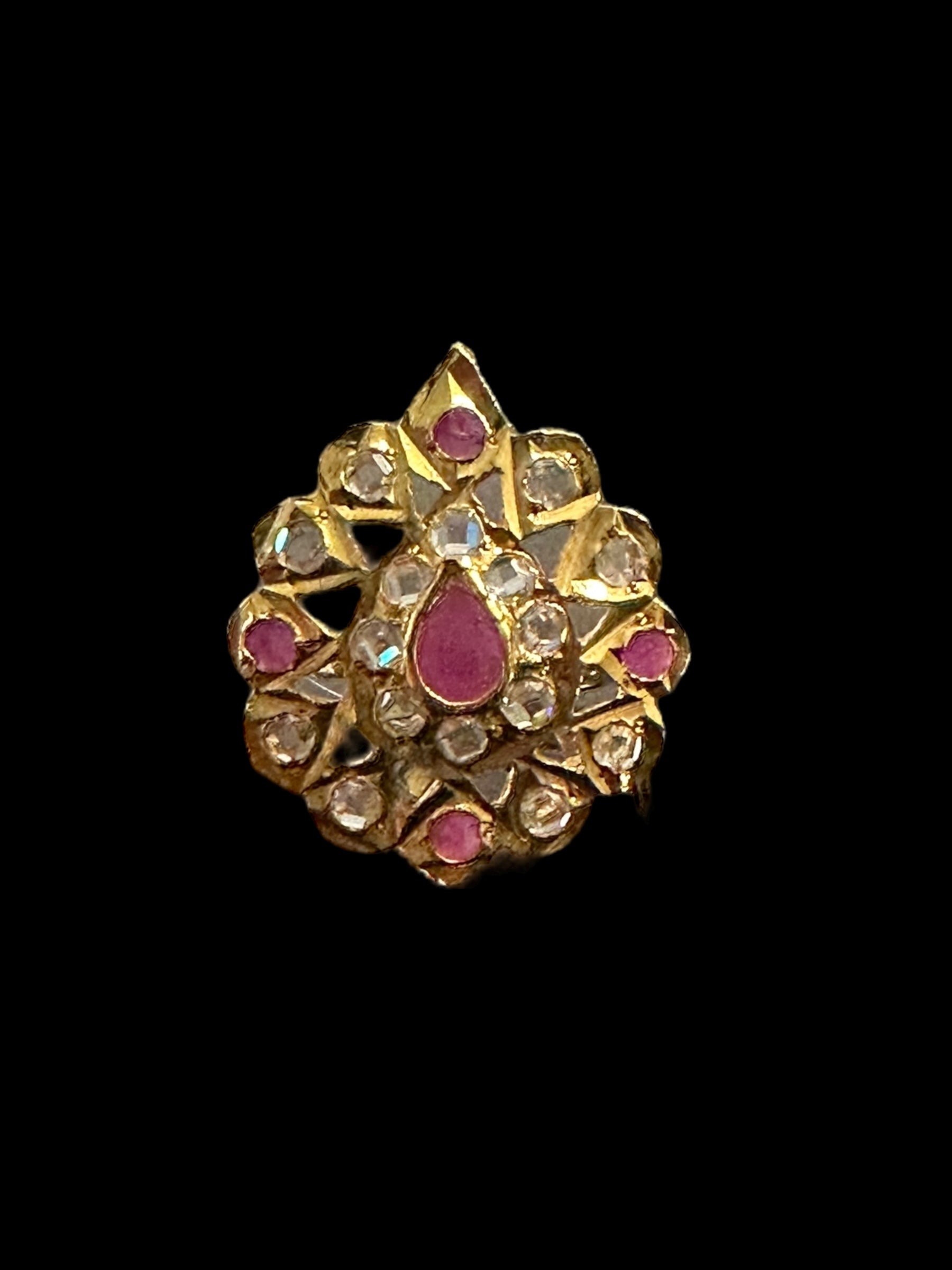 DJR7 Rida statement ring in ruby ( READY TO SHIP ) – Deccan Jewelry