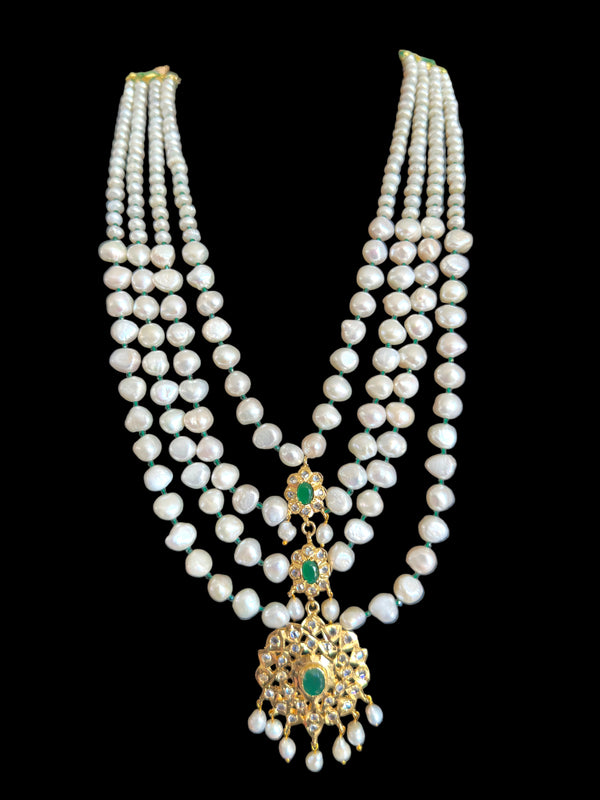 DLN69 Fresh water pearls Rani haar ( SHIPS IN 4 WEEKS  )