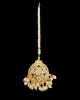 ✨ Hyderabadi Jhoomar & Tika Set – Gold-Plated with Freshwater Pearls & Zircon ( READY TO SHIP )